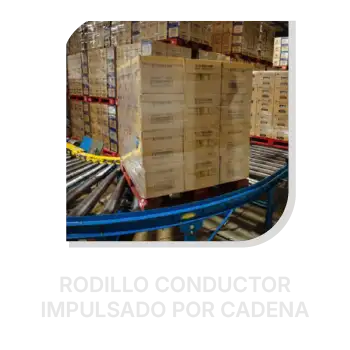 rodillo conductor impulsado por cadena